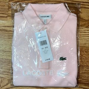 Pink Lacoste Size 8 Kids/Boys Shirt.